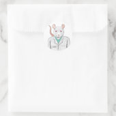 Sticker Rond Lab Rat (Sac)