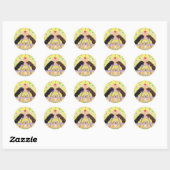 Sticker Rond Lab Romance Valentine (Feuille)