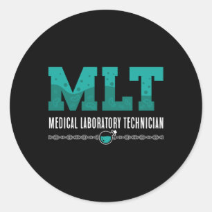 Sticker Rond Lab Tech MLT Technicien de laboratoire Médicale Sc