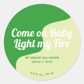 Sticker Rond Label de produit light (Devant)