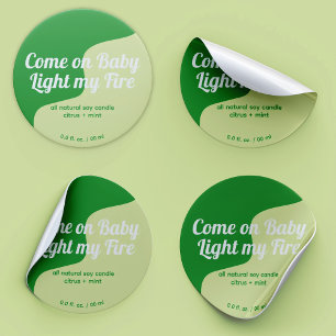 Sticker Rond Label de produit light