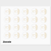 Sticker Rond Label GILDED Blooms (Feuille)