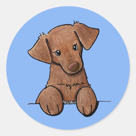 Sticker Rond Laboratoire de chocolat KiniArt (Devant)