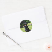 Sticker Rond Laboratoire noir (Enveloppe)