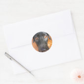 Sticker Rond laboratoire noir (Enveloppe)
