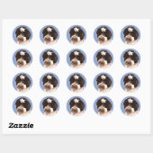 STICKER ROND LABRADOODLE (Feuille)