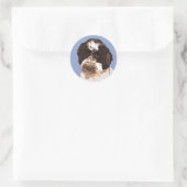 STICKER ROND LABRADOODLE (Sac)