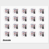 Sticker Rond Labradoodle Cadfts (Feuille)