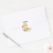 Sticker Rond Labradoodle Funny Labrador Chien Pun (Enveloppe)