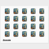 Sticker Rond Labrador jaune (2) (Feuille)