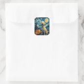 Sticker Rond Labrador jaune (2) (Sac)