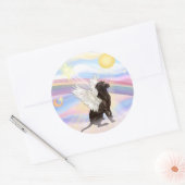 Sticker Rond Labrador Retriever (Enveloppe)