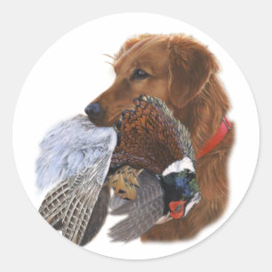 Sticker Rond Labrador Retriever Le Chien Oiseau Ultime