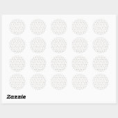 Sticker Rond Labrador Retriever Motif (blanc) (Feuille)