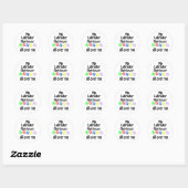 Sticker Rond Labrador Retriever Walks Design (Feuille)