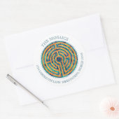 Sticker Rond LABYRINTH II - Gros scellés d'enveloppes d'adresse (Enveloppe)