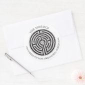 Sticker Rond LABYRINTH VII Gros scellés d'enveloppe de grande a (Enveloppe)