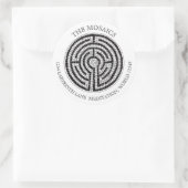 Sticker Rond LABYRINTH VII Gros scellés d'enveloppe de grande a (Sac)