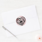 Sticker Rond labyrinthe d'amour (Enveloppe)