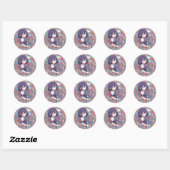 Sticker Rond Labyrinthe des couleurs (Feuille)