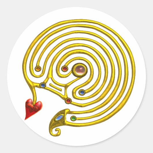 STICKER ROND LABYRINTHE HYPER (Devant)