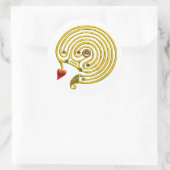 STICKER ROND LABYRINTHE HYPER (Sac)