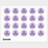 Sticker Rond Labyrinthe triple spiral (Feuille)