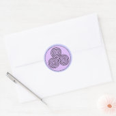 Sticker Rond Labyrinthe triple spiral (Enveloppe)