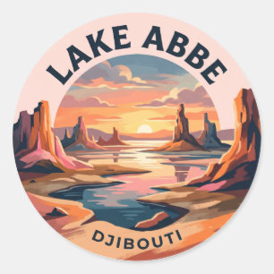 Sticker Rond Lac Abbe Djibouti