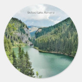Sticker Rond Lac Bolboci, Roumanie (Devant)
