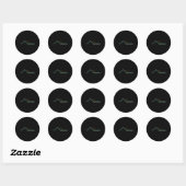 Sticker Rond Lac Caesar Creek (Feuille)