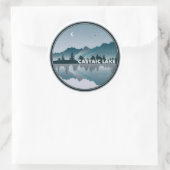 Sticker Rond Lac Castaic Californie Reflet (Sac)