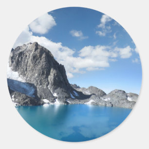 Sticker Rond Lac Catherine et Banner Peak 2 - Sierra Nevada