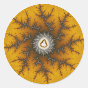 Sticker Rond Lac de glace - Fractal