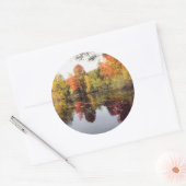 Sticker Rond Lac Fall (Enveloppe)