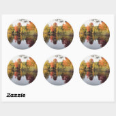 Sticker Rond Lac Fall (Feuille)