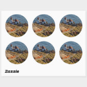 Sticker Rond Lac Lighthouse (Feuille)