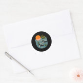 Sticker Rond Lac Loon (Enveloppe)