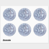 Sticker Rond Lac Medieval des Knights (Feuille)