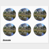 Sticker Rond Lac Mirror (Feuille)