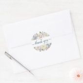 Sticker Rond Lac Misty | Joli Merci Floral Doux (Enveloppe)