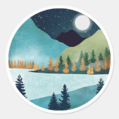 Sticker Rond Lac Moonrise (Devant)