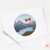 Sticker Rond Lac Peyto - Parc national Banff, Alberta, Canada (Enveloppe)