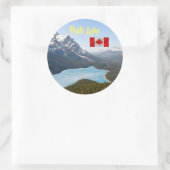 Sticker Rond Lac Peyto - Parc national Banff, Alberta, Canada (Sac)
