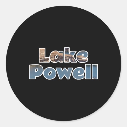 Sticker Rond Lac Powell (Devant)