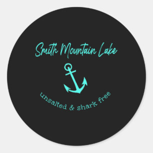 Sticker Rond Lac Smith Mountain Va Navigation sans sel et sans