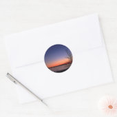 Sticker Rond Lac Sunrise (Enveloppe)