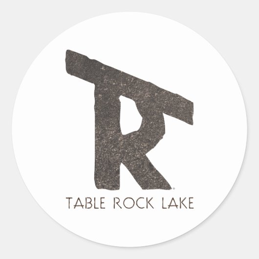 Sticker Rond Lac Table Rock (Devant)