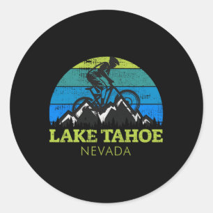 Sticker Rond Lac Tahoe Nevada Vélo Tout Terrain Vtt Souvenir Vi