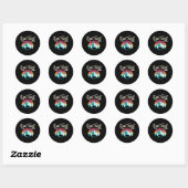 Sticker Rond Lac Tahoe Ours de montagne Swea (Feuille)